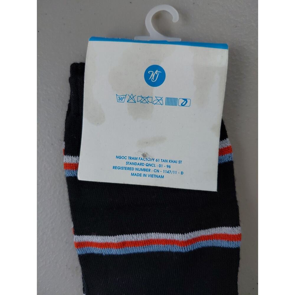 3NT Sandal Socks NEW Star Moon Stripe NOS Flip Flop Sox Whimsey NEW Two Toe Tabi - Picture 4 of 5